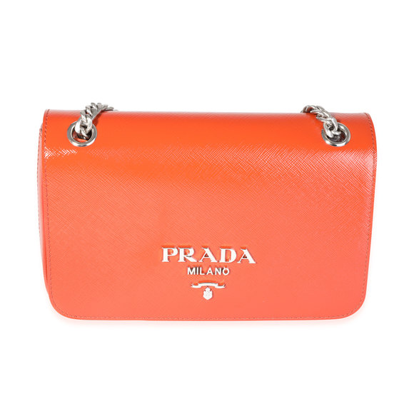 Prada Rame Saffiano Vernice Crossbody Bag - Picture 1 of 8